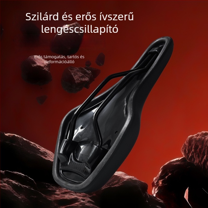 ZHIQIU kerékpár nyereg, PU bőr, memory foam, PA12 műanyag, sportos kialakítás, súly 310 g