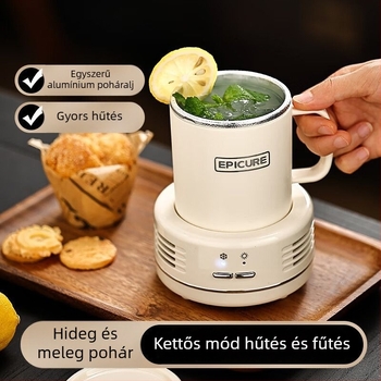Mini asztali italok hűtő- és melegítő pohár, fémtest, egyszerű stílus, márka A friend