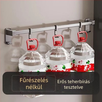 Falihoz szerelhető, leválasztható törölközőtartó, egytámaszos, spray műanyag felülettel, teherbírás 20 kg
