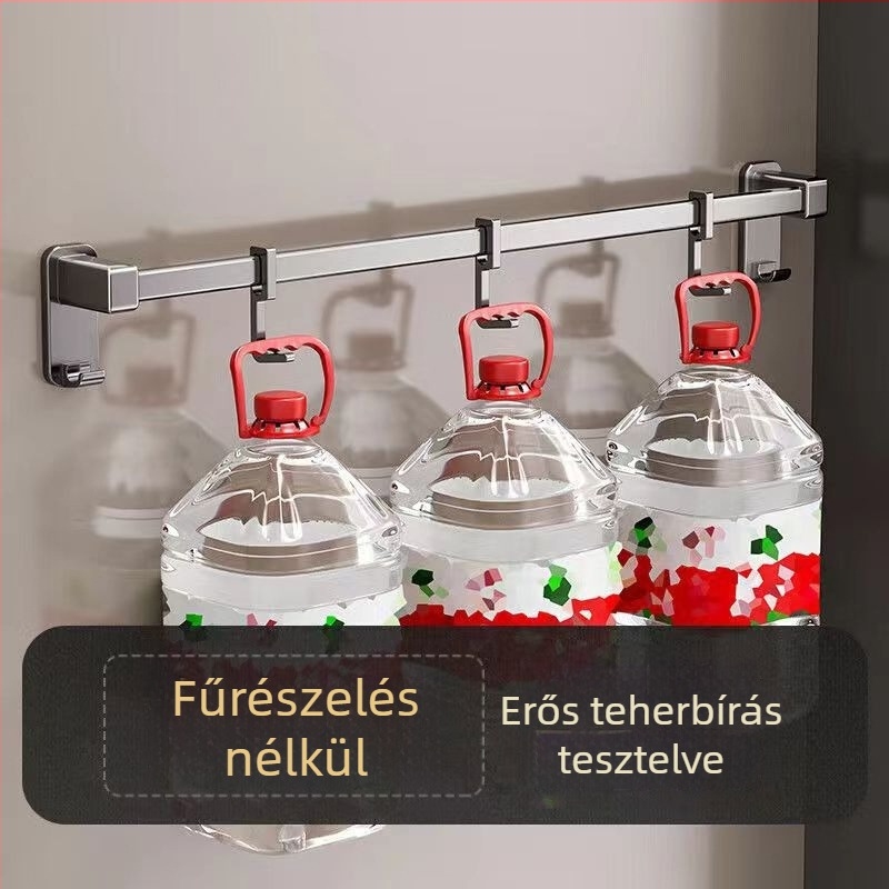 Falihoz szerelhető, leválasztható törölközőtartó, egytámaszos, spray műanyag felülettel, teherbírás 20 kg