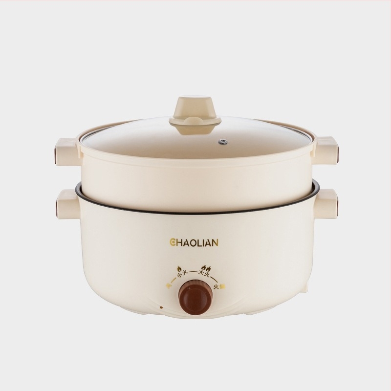 Többcélú tapadásmentes edény knob control – párolás, főzés és hot pot, 801-1000W, 3-4 személyre