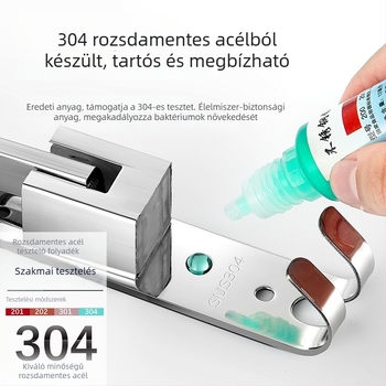 Rozsdamentes acél törölközőtartó, polírozott felület, egyetlen réteg, teherbírás 20–30 kg, Ni qiao, modern minimalista stílus