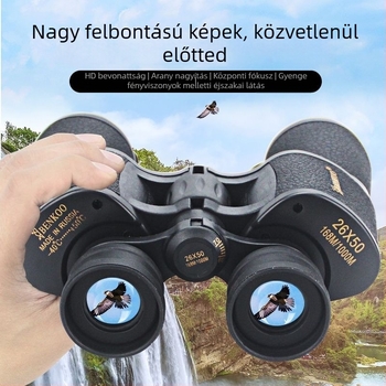 Binokulár 26x50 (Ultra HD felbontás, látómező 168 ft/1000 yd, kilépő pupilla 7.8 mm, szemkímélő távolság 23 mm)