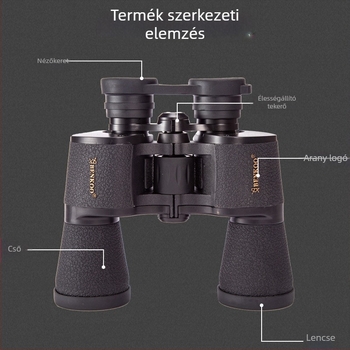 Binokulár 26x50 (Ultra HD felbontás, látómező 168 ft/1000 yd, kilépő pupilla 7.8 mm, szemkímélő távolság 23 mm)