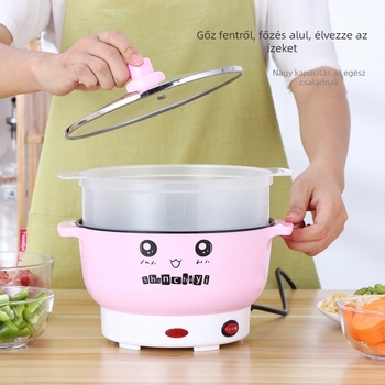 Elektromos főzőedény sokfunkciós gőzölésre és főzésre; belső kerámia edény; 3–4 személyes kapacitás; teljesítmény 800W alatt; mechanikus vezérlés.