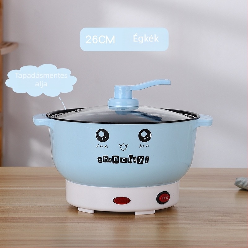Elektromos főzőedény sokfunkciós gőzölésre és főzésre; belső kerámia edény; 3–4 személyes kapacitás; teljesítmény 800W alatt; mechanikus vezérlés.
