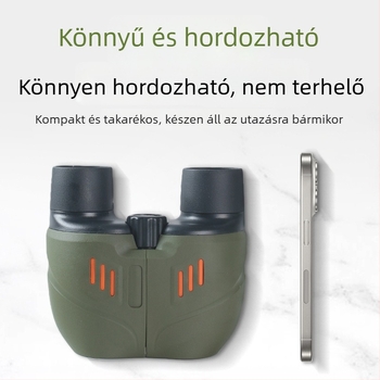 Hongli Hl-8x25 binokulár, kompakt és hordozható koncertekre és színházakba, 8x nagyítás, 25 mm objektív, látómező 6,5°, exit pupil átmérő 3,1 mm