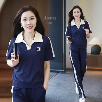 Két részes női kosztüm, királynői nővér-stílus, PVC anyag, 2024 nyár