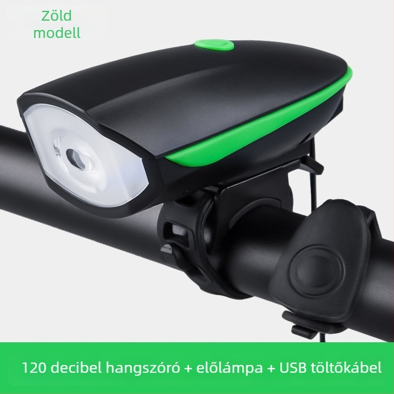 Kerékpár első fénye USB éjszakai kerékpározáshoz, nagy fényerővel, modell 7588
