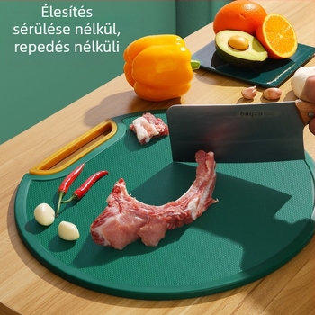 Chang Kun műanyag vágódeszka – élelmiszer-minőségű, kétoldalas, hordozható