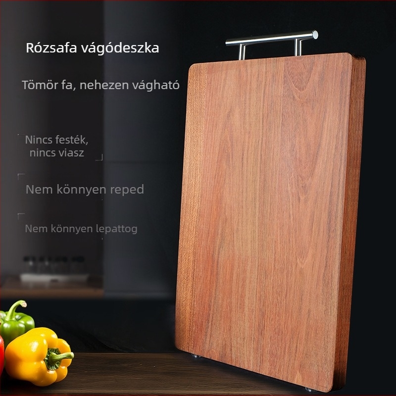 Rosewood tömörfa vágódeszka, kétoldalas, penészálló konyhai deszka