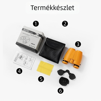 10x25 binokulár, nagyítással és rendkívül éles képpel koncertre, színházba, sporteseményekre és szabadtéri utazásokhoz, tároló táska mellékelve