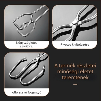 Szén-grillcsipesz — Többfunkciós élelmiszercsipesz, Márka: Jinyou, Anyag: galvanizált vasdrót, Bevezetés: 2025 tél