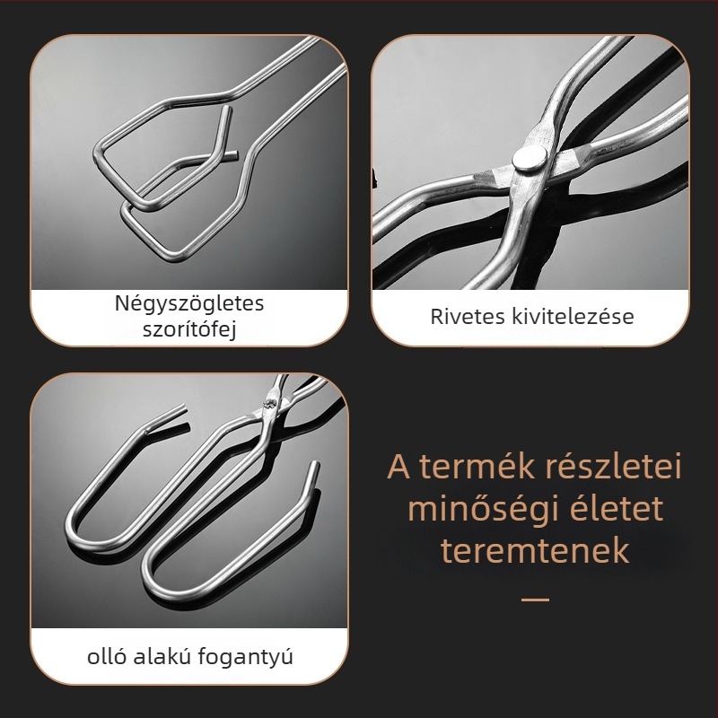 Szén-grillcsipesz — Többfunkciós élelmiszercsipesz, Márka: Jinyou, Anyag: galvanizált vasdrót, Bevezetés: 2025 tél