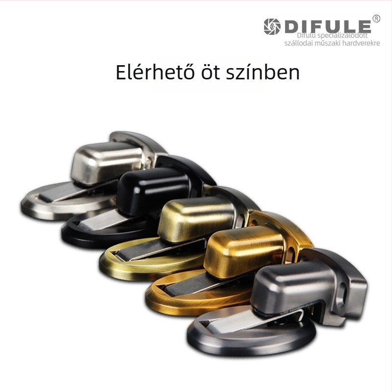 Ajtóstop DFL-P008C, cinkötvözet, elektroplating felületkezelés, padlóra szerelhető, típus: ajtó stopper