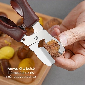 Gesztenye hámozó és tisztító eszköz keresztes nyílással (Márka: Friendly; Eredet: Zhejiang; Stílus: Modern egyszerűség)