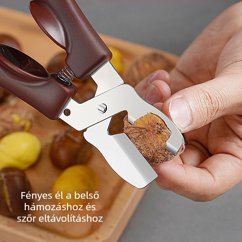Gesztenye hámozó és tisztító eszköz keresztes nyílással (Márka: Friendly; Eredet: Zhejiang; Stílus: Modern egyszerűség)