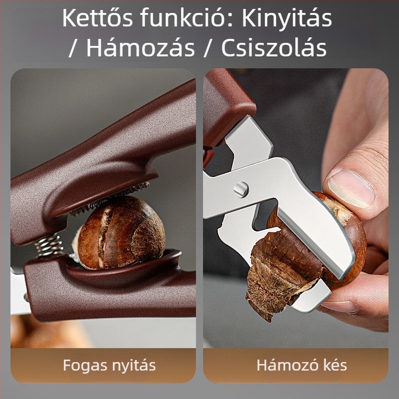 Gesztenye hámozó és tisztító eszköz keresztes nyílással (Márka: Friendly; Eredet: Zhejiang; Stílus: Modern egyszerűség)