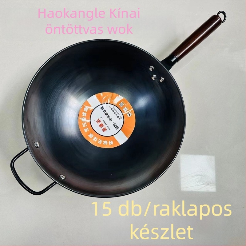 Fin vas wok, tapadásmentes, körös alj, súly 900 g, kínai stílus