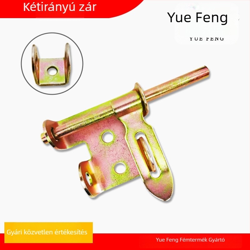 Nehéz teherbírású acél ajtózár hegesztett mechanizmussal; galvanizált felület; Yuefeng márka; modern minimalist stílus