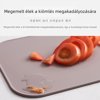 TPU vágódeszka készlet állvánnyal, élelmiszer-minőségű, kétoldalas, gyümölcsök és zöldségek számára