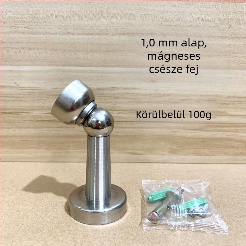 Haojiashun A01 rozsdamentes acél ajtó mágneses rögzítő, falra szerelve, modell A01, Haojiashun, felület elektroplátolás textúra, kézi működtetés, modern minimalista stílus