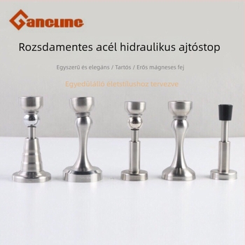 MX001 304 rozsdamentes acél hidraulikus ajtócsukó, elektroplatolt felület, padlóra szerelhető, kézi működtetés