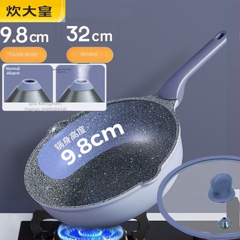 Wok alumínium‑ötvözetből, koreai stílus, tapadásmentes felület, modell KA71521