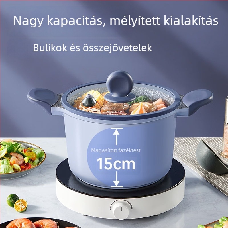Wok alumínium‑ötvözetből, koreai stílus, tapadásmentes felület, modell KA71521