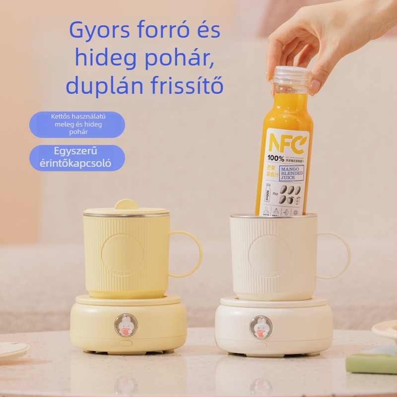 X22 Hordozható Szigetelt Italos Pohár, Újratölthető Áramellátással – Alumínium Ötvözet, Kapacitás 1 L alatt