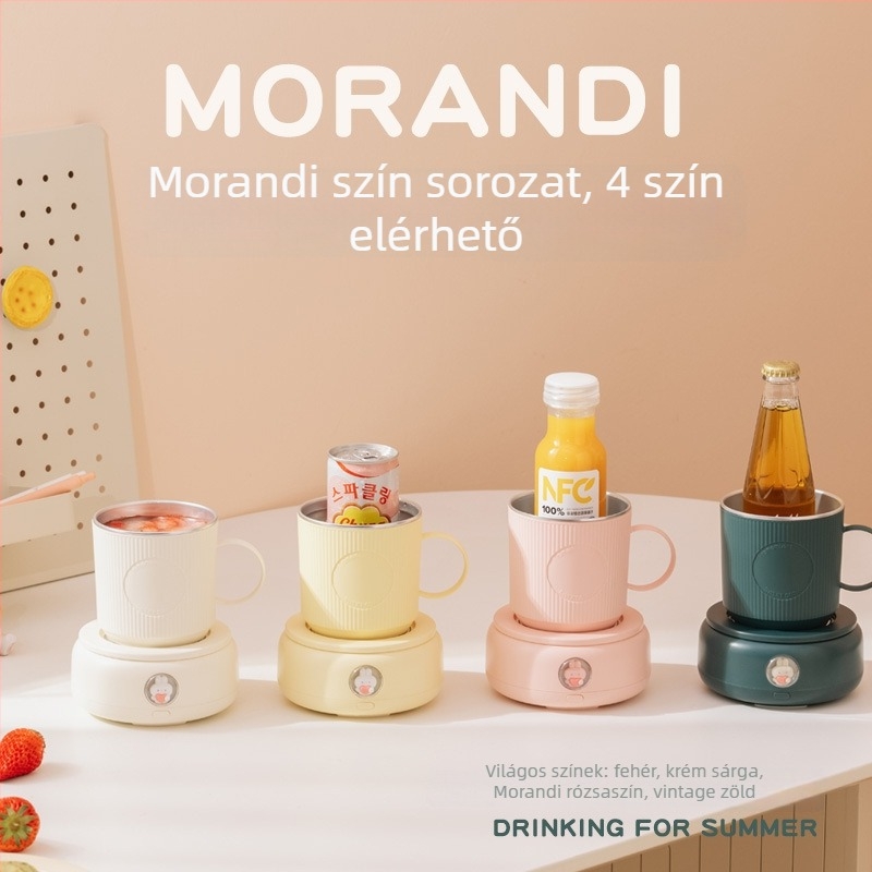 X22 Hordozható Szigetelt Italos Pohár, Újratölthető Áramellátással – Alumínium Ötvözet, Kapacitás 1 L alatt