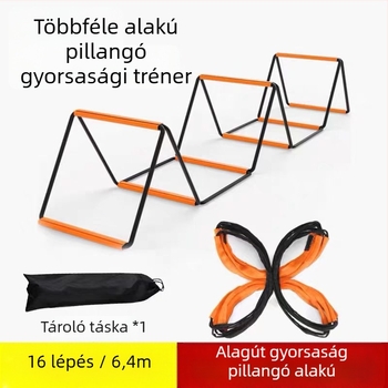 lepke alakú agility létra futballhoz, többfunkciós, összecsukható, PE anyag, koordináció és gyorsaság edzésére