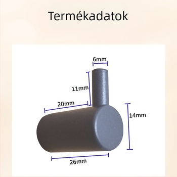 Tengming alumínium ötvözetű egyetlen fali kampó – modern minimalista stílusú, konyha és fürdőszoba számára, teherbírás 3-5 kg