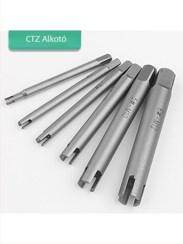 Tört csavarok kinyerője – nagy szilárdságú kézi, fordított menetű kinyerő; Márka: Other; Modell: F756T6SJMH558H