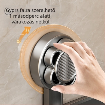 Sarkos polc szívófejjel – falra szerelhető, konyha és fürdőszoba, rozsdamentes acél, többfunkciós, modern egyszerű stílus, Shuntiancai 2022