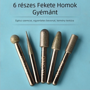 Diamant csiszolófej kerámia csempékhez és jáde faragáshoz, elektromos csiszolófej emery ötvözetből, finom szemcse