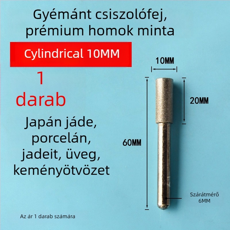 Diamant csiszolófej kerámia csempékhez és jáde faragáshoz, elektromos csiszolófej emery ötvözetből, finom szemcse