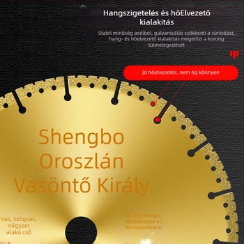 Fémekhez való szögvágó korong – gyémántvágó korong rozsdamentes acélhoz, szögvas, négyzetcső és menetes acél vágására – San Platinum Lion