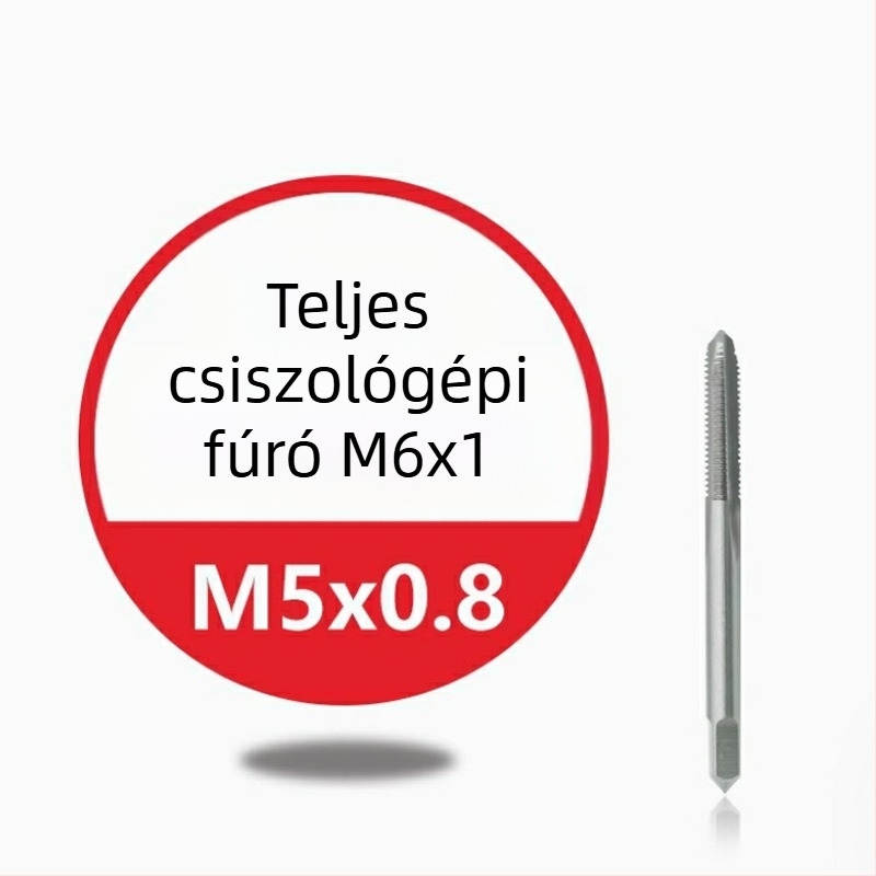 Rozsdamentes acél gépi menetfúró — titán bevonat, kobalttartalom