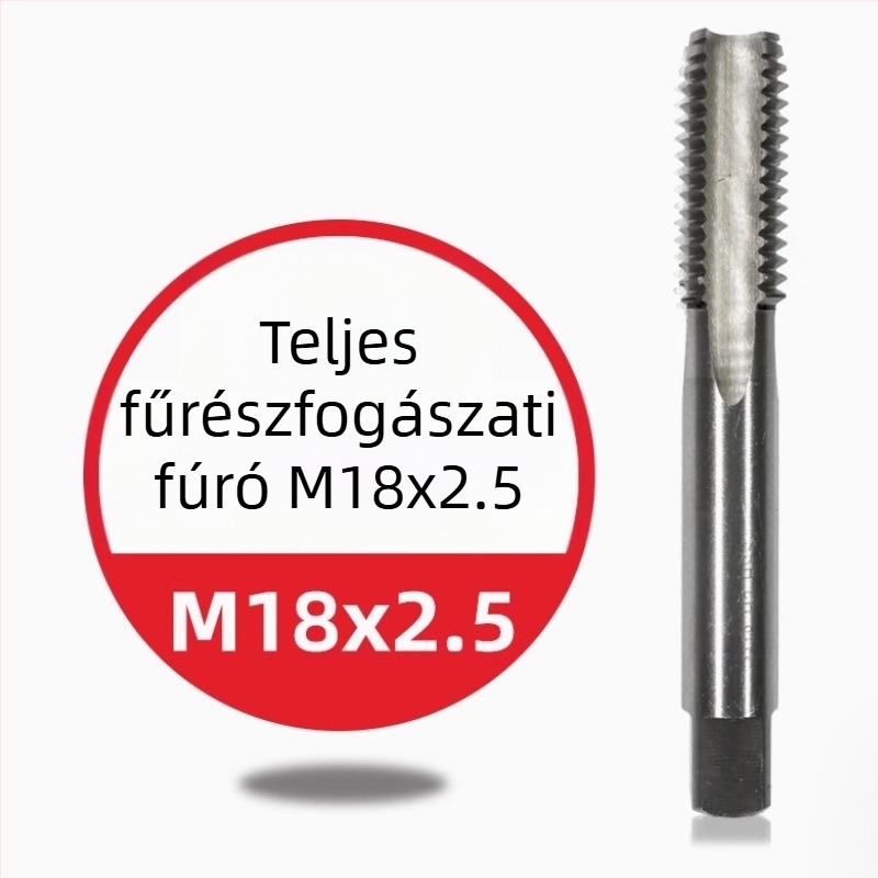 Rozsdamentes acél gépi menetfúró — titán bevonat, kobalttartalom