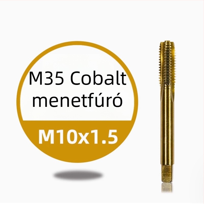 Rozsdamentes acél gépi menetfúró — titán bevonat, kobalttartalom