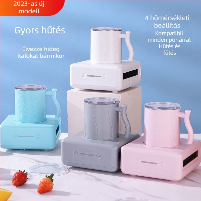Mini poharas jégkészítő – gyors hűtés, 350 ml kapacitás, 36 W teljesítmény, érintéses vezérlés, modell GY-LR1201, 12V autó használathoz