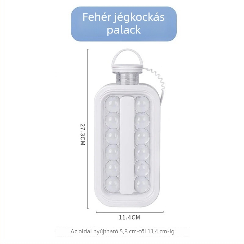 Szférikus jégkocka forma - élelmiszer-minőségű PP, jégkocka tálca, könnyű kiemelés, kapacitás 1