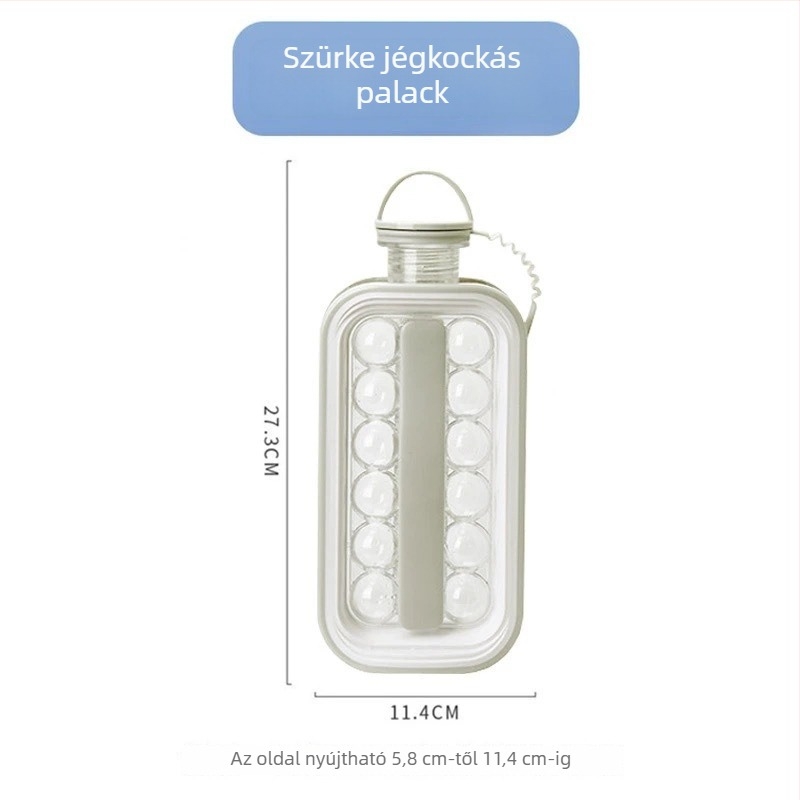 Szférikus jégkocka forma - élelmiszer-minőségű PP, jégkocka tálca, könnyű kiemelés, kapacitás 1
