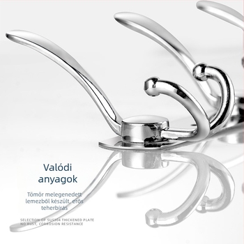 Több soros falra szerelhető akasztó rozsdamentes acélból, fürdőszobai, modern stílus