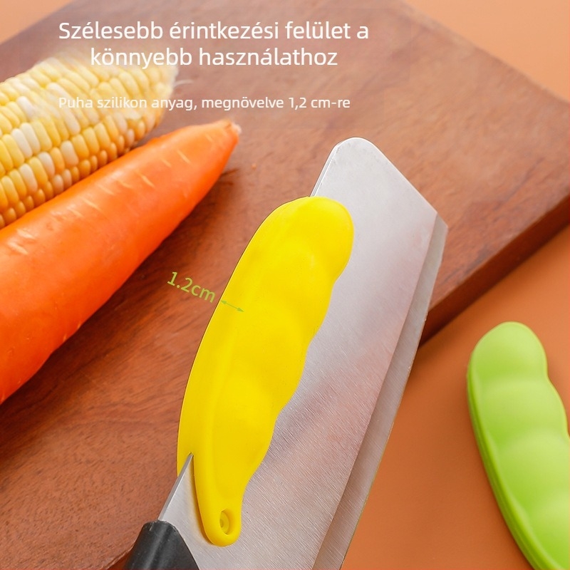 Szilikon kézvédő késhez – csúszásmentes, konyhai védőeszköz, védelem a vágások ellen