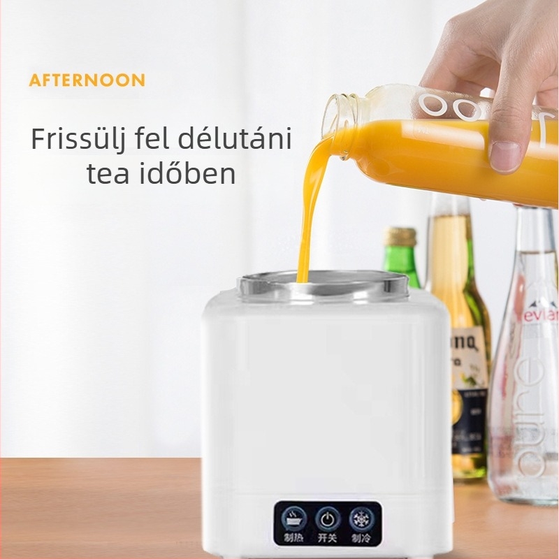 Mini hordozható italhűtő pohár, Ice Boy modell, DC tápegység 220V