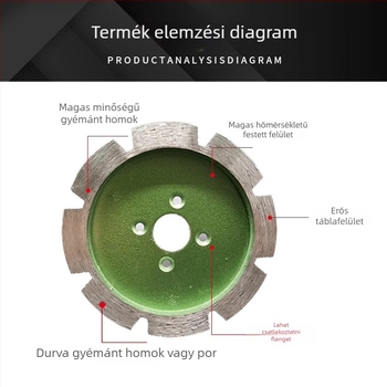 Gyémántvastag vágókorong gránit és beton hornyokhoz csiszolófejjel - GTX