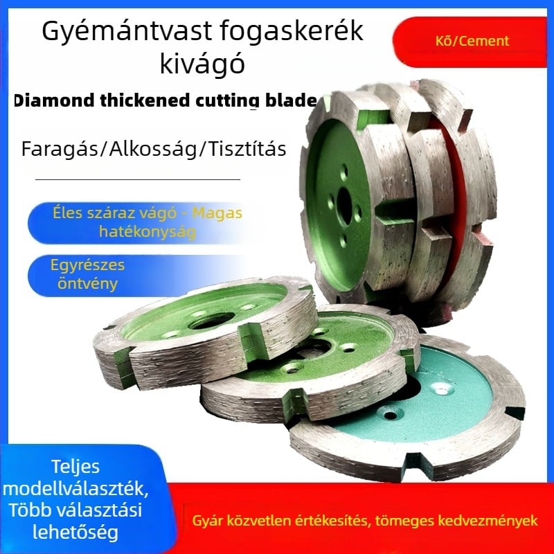Gyémántvastag vágókorong gránit és beton hornyokhoz csiszolófejjel - GTX