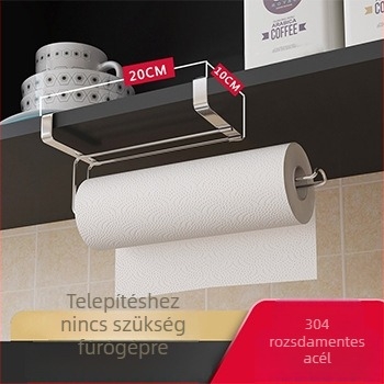 Jemi konyhai falra szerelhető polc – rozsdamentes acél 304, többfunkciós, modern minimalista stílus
